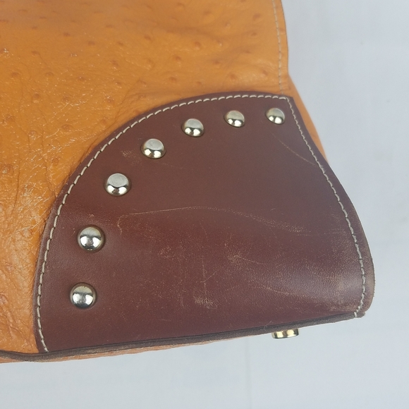 Claudia Firenze Ostrich Textured Italian Leather Bag - Picture 14 of 16